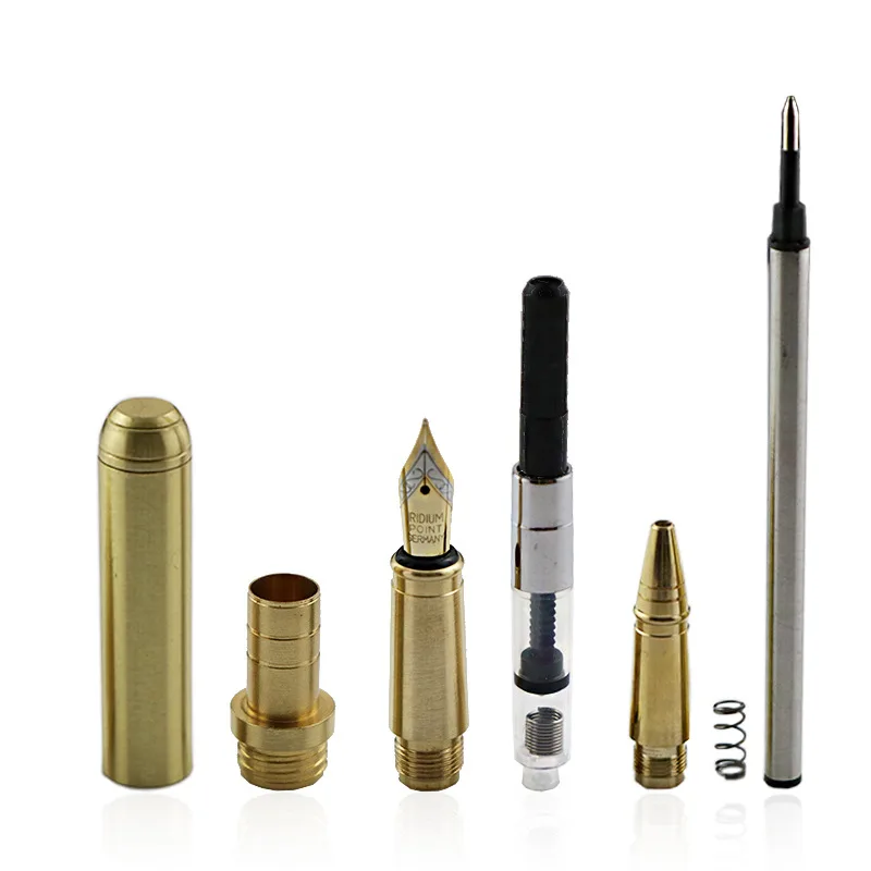 Тайваньская деревянная ручка, латунная ручка, детали, деревянная ручка, наборы для изготовления «сделай сам», деревянная токарная перьевая ручка, набор