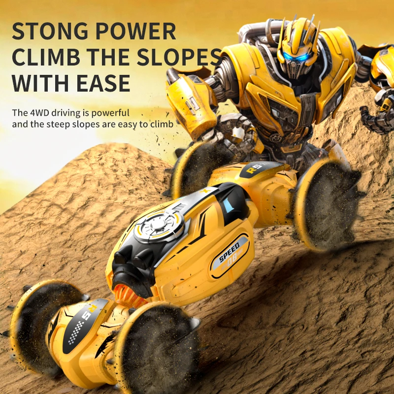 Q150 4WD Amphibious RC Car Toy 2.4G Remote Control Cars RC Watch Gesture Sensor Rotation Twist Stunt Drift Vehicle Children Toys