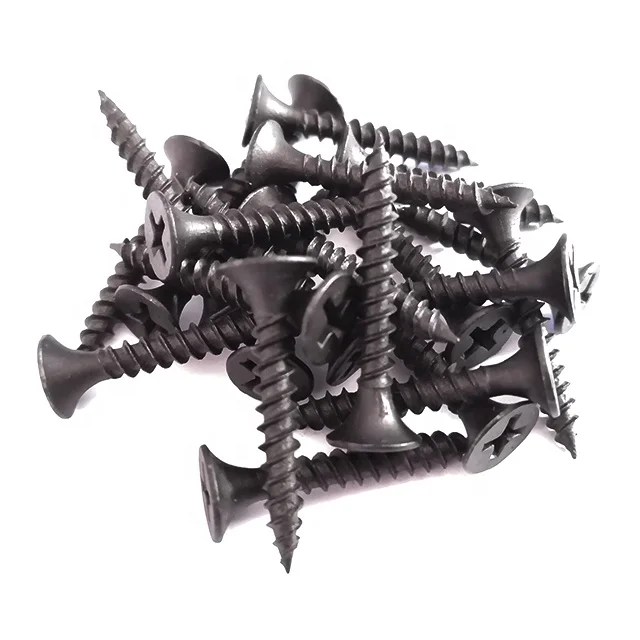 Factory Price Metal Drywall Black Phosphating Screws to Wood