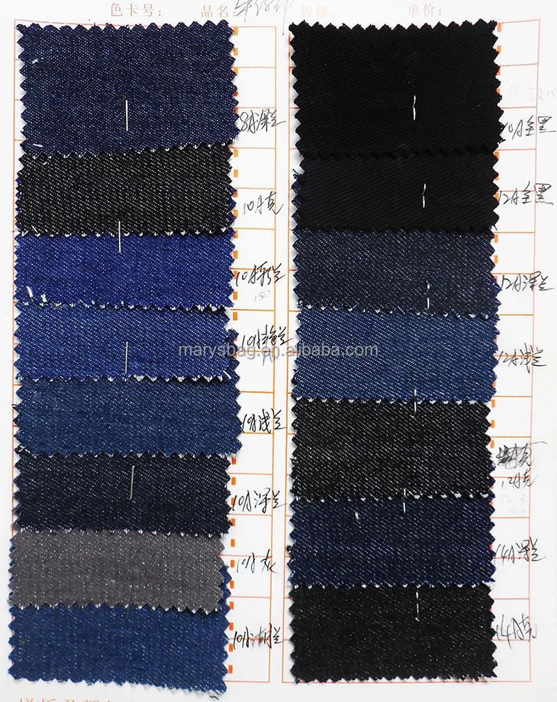 GRAY DENIM FABRIC SMALL ZIP POUCH WITH COLORFUL LINING FABRIC