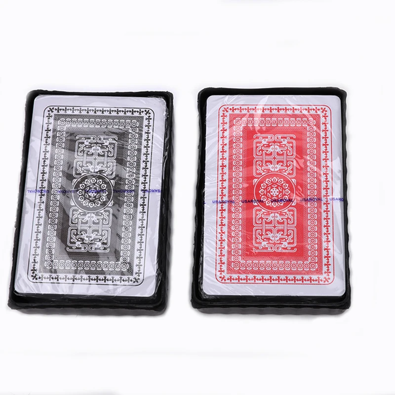 100% Plastic Playing Waterproof Cards Playing Cards Custom Logo Poker 25 Silk Plastic Playing Cards Poker