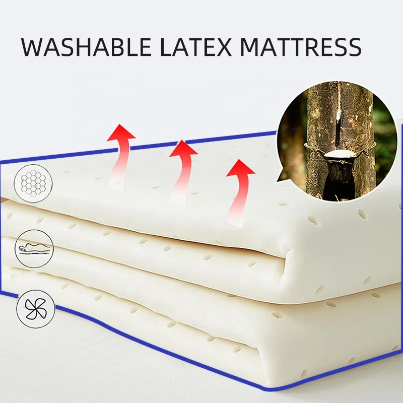 thailand Organic Negative Ion  mattress in latex Organic 100% Natural king size Latex Mattresses