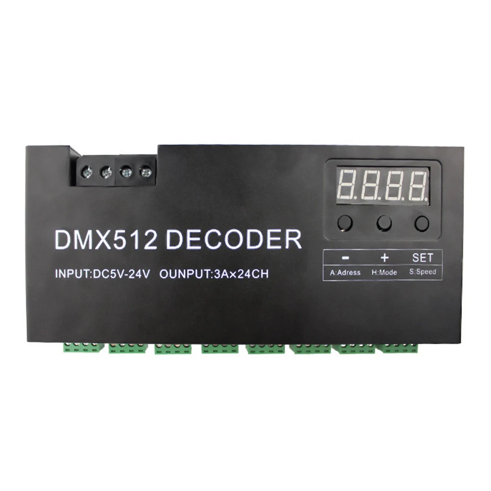 Контроллер светодиодный DMX512 DMX 24-канальный выход разветвитель сигнала Декор привод dmx 512 свет Декодер контроллер