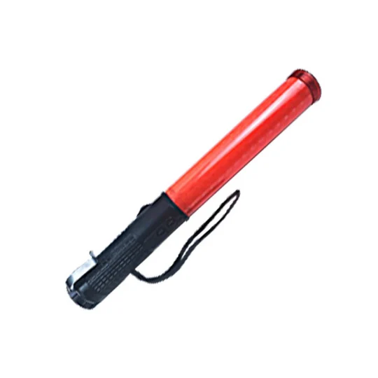 Handheld Magnetic LED Flashing Wand Red Color Whistle Warning Stick Traffic Signal Baton