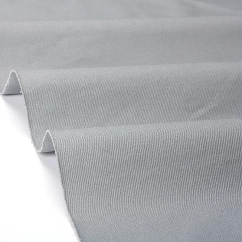 wholesale white plain stretch  97 cotton 3 spandex twill poplin shirting  fabric high quality fabrics