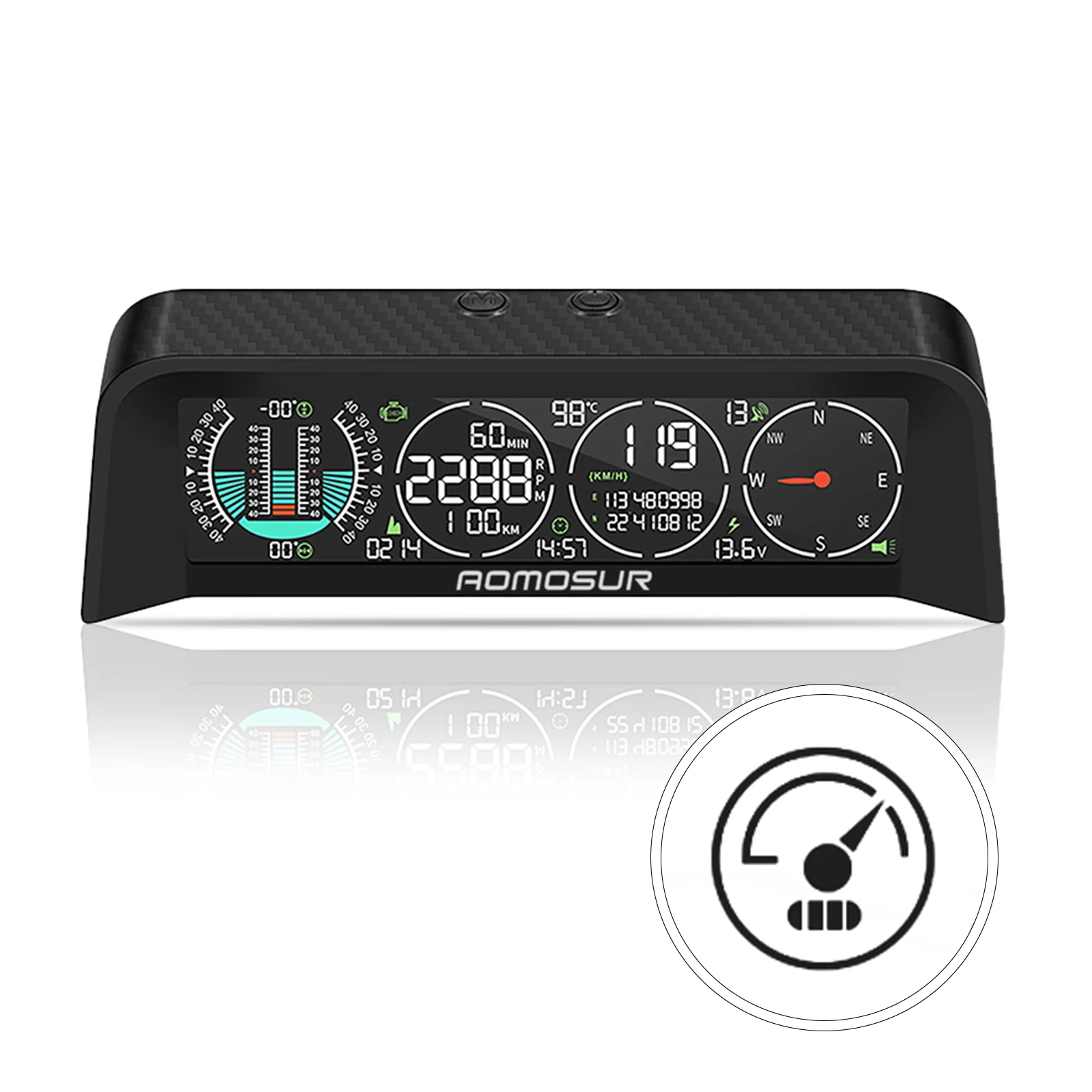 X92 Многофункциональный цифровой OBD GPS Инклинометр RV устройство выравнивания наклона для автофургона