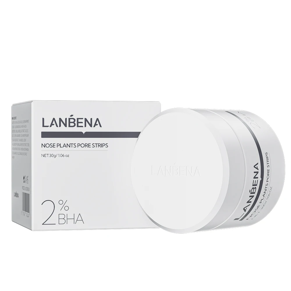 Lanbena face care blackhead remover nose strips Aloe Vera and Salicylic acid deep clean pore strip