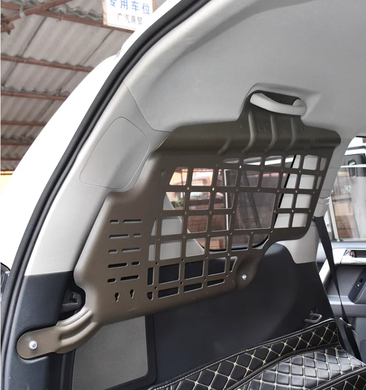 Fit for MITSUBISHI PAJERO Side Window Hanging Net Car Trunk Storage Shelf Organizer Rack JUNXI 3D Magnesium Aluminum Auto Part