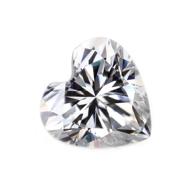 Jinying оптовая цена DEF Moissanite в форме сердца 5x5 мм VVS1 Свободный Муассанит бриллиант для ожерелья