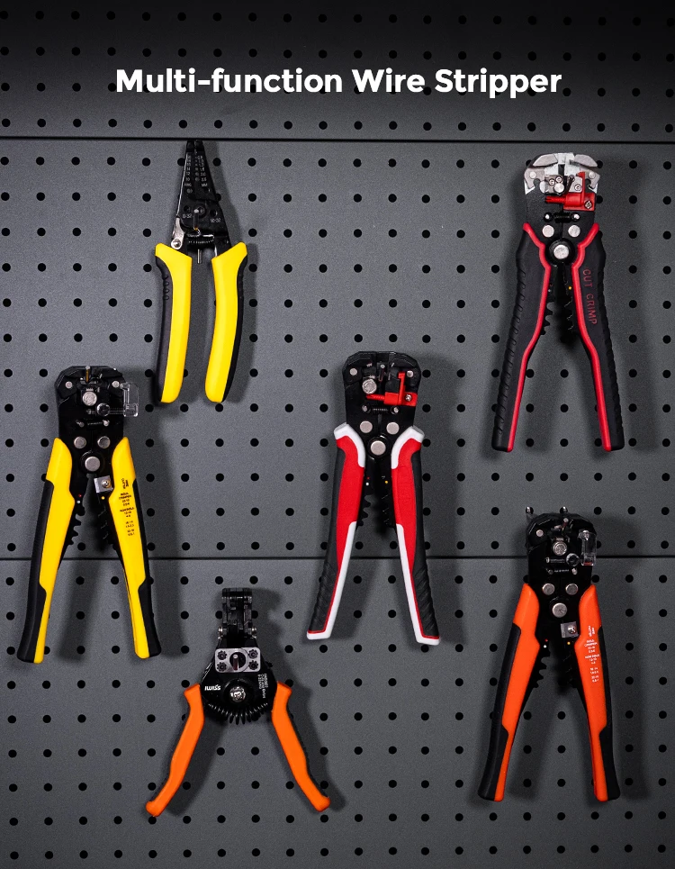 Automatic Wire Stripper Multifunctional Stripping Crimping Pliers Terminal Hand Tool Adjustable Cable Cutter Crimper