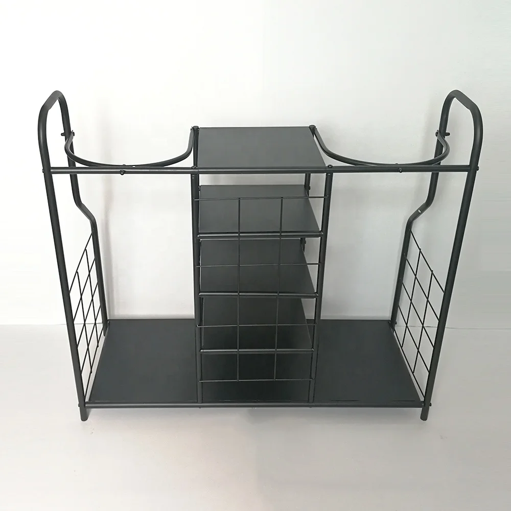 High Quality Golf Club Organizer Display Double Bag Storage Floor Stable Rack