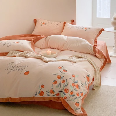 New Flannel Bedding sets Warm Comforter Sets Saudi Market