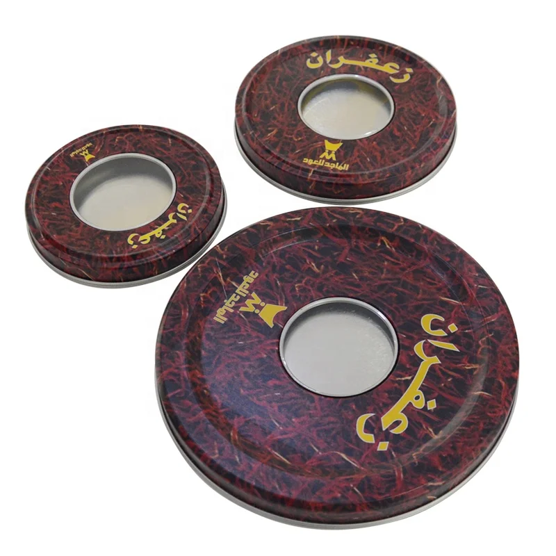 Saffron Food Packaging Metal Cans Can Customized LOGO And Printing