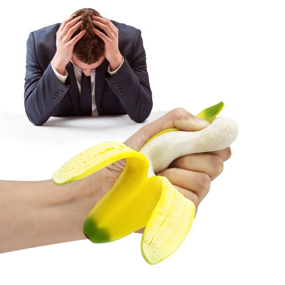 Tpr Antistress Peel Banana Pinch Stress Relief Toys