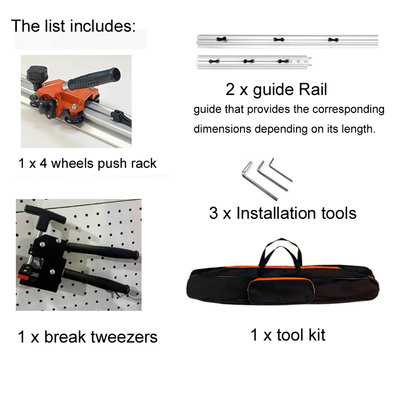 DIY Large Size Tile Cutter Manual Table Plate Track Cutting Tool with Detachable Laying Cutter Customizable OEM & ODM Support