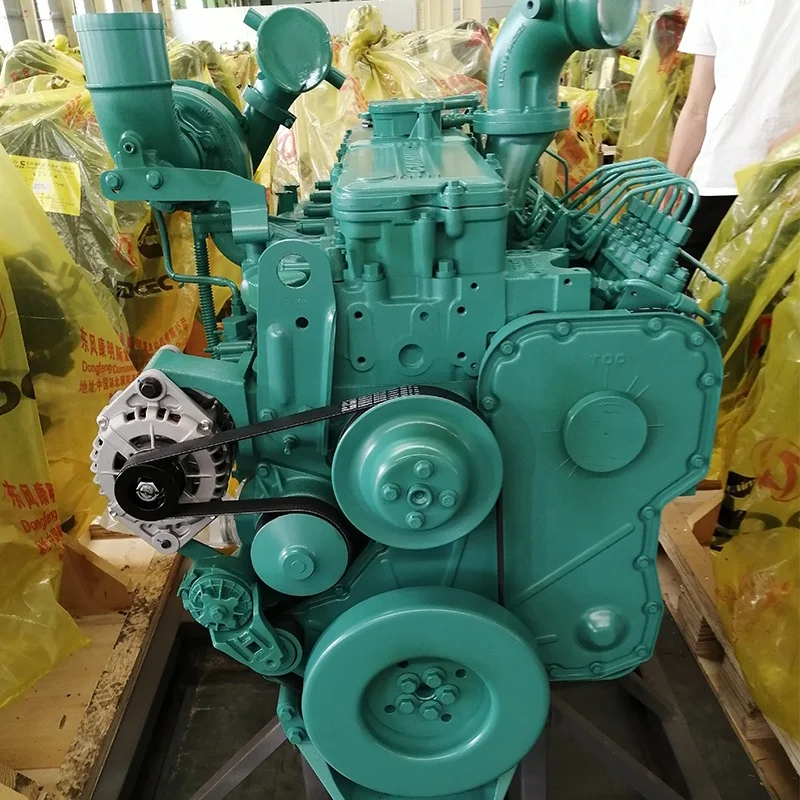 Подлинный 9.5L водяное охлаждение 6 цилиндров Dongfeng DCEC дизельный генератор Двигатель 6LTAA9.5-G1 заводская