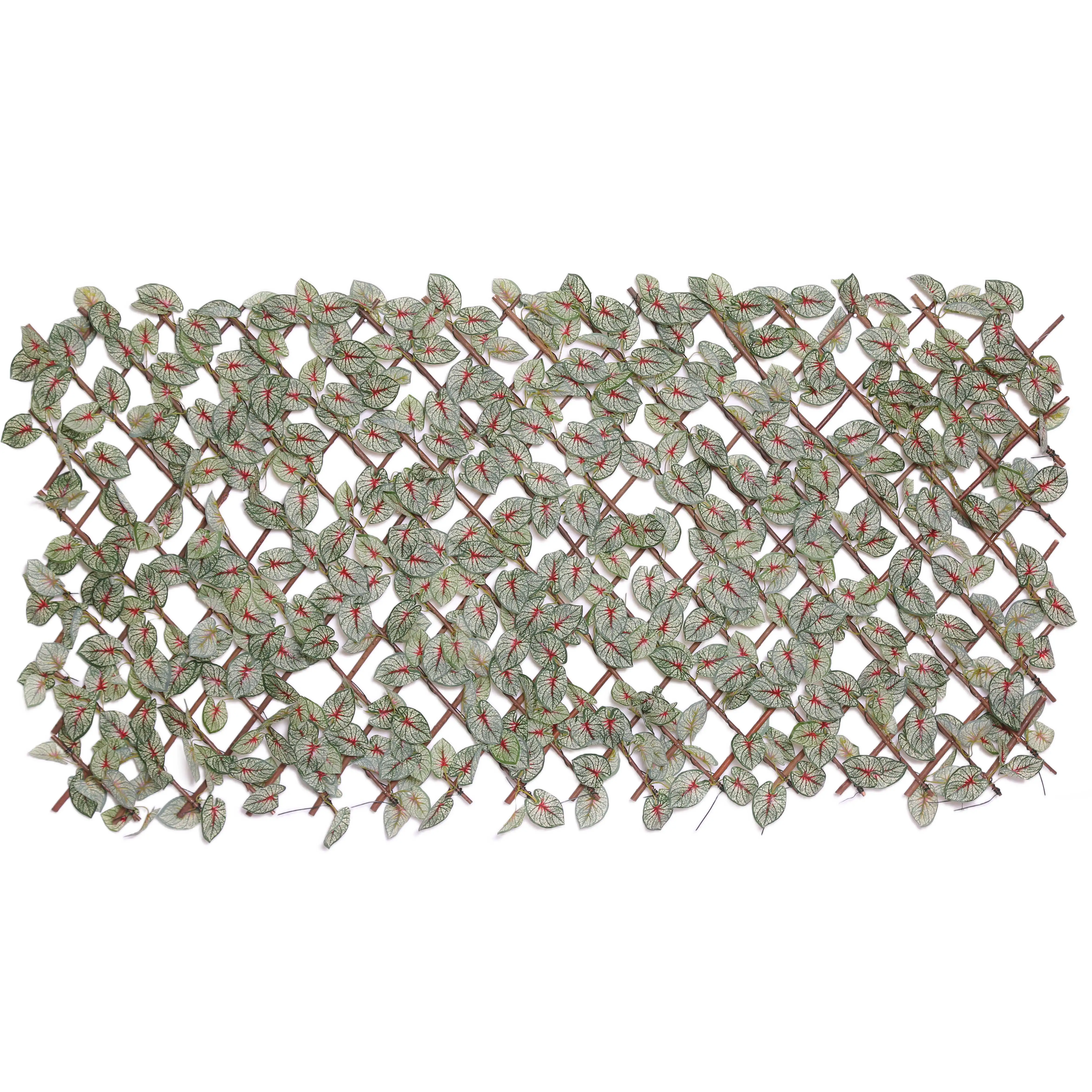Easy Install Maintain High Quality Artificial Trellis Durable Waterproof Handmade For Privacy And Decoration Green Leaf Fence