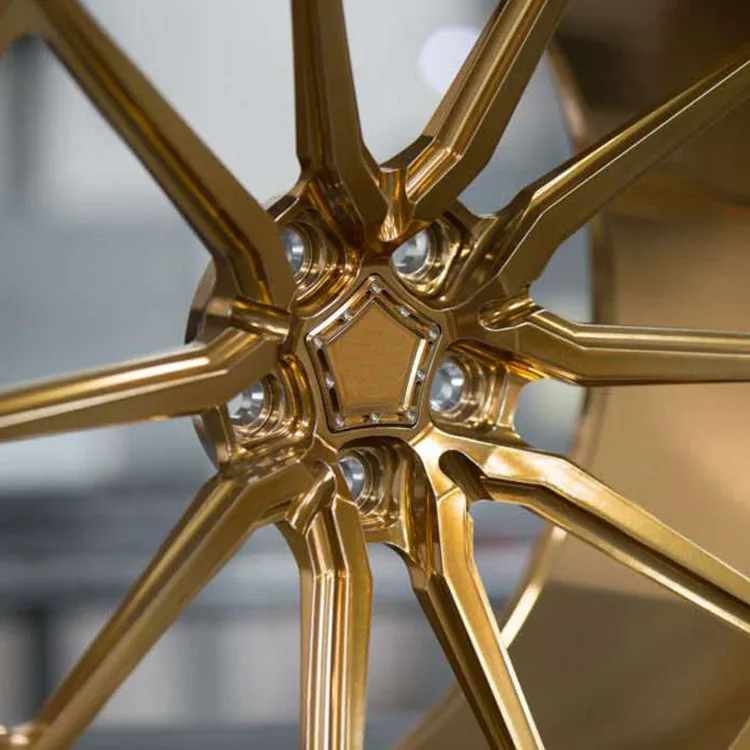 20x9 ET25 20x10.5 ET38 PCD 5x120 CB72.6 Glossy Gold Color Alloy Wheels Rims