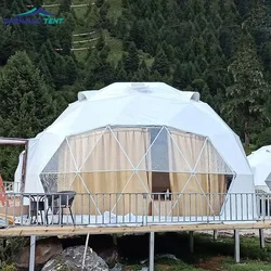 Outside Waterproof Garden Dome Igloo Large Glamping Party Geodesic Round Dome Tent For Trade Show Glamping