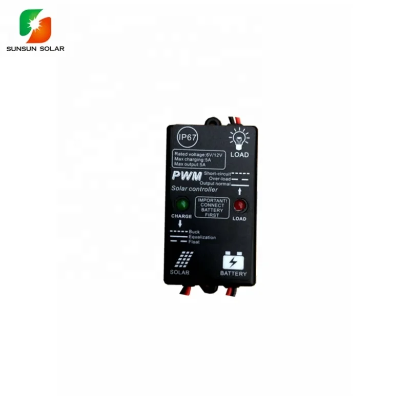 Hot sale products 6V 12V 6A regulator mini solar charge controller