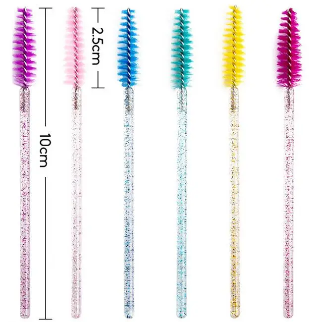 100pcs Disposable Applicator Micro Brush For Eyelashes Extensions Mascara Brush Eyelash Glue Cleaning Stick