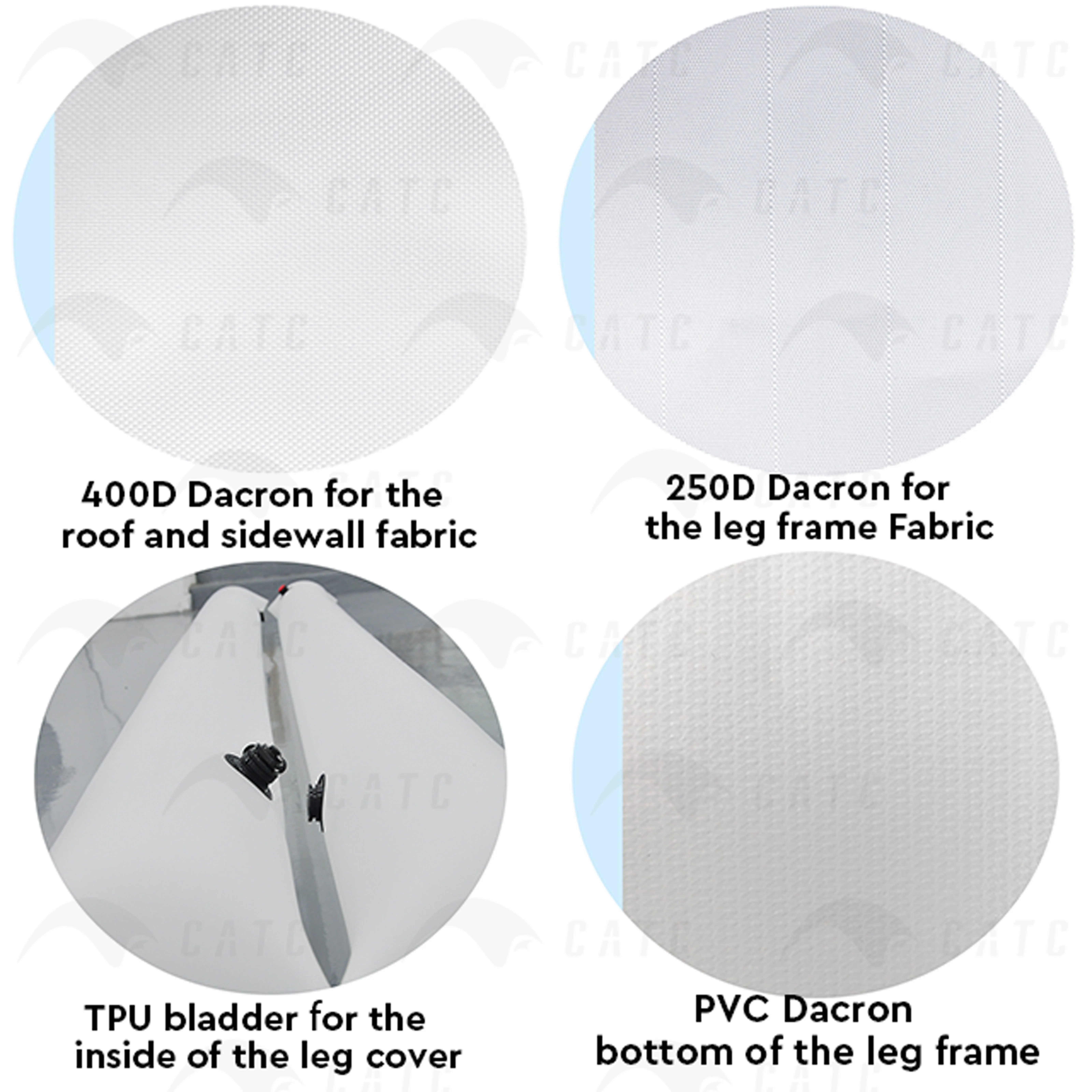 CATC Outdoor Adventure Family Inflatable Doom Business Tent UV-retardant Air Tent PVC Waterproof Advertising Inflatables