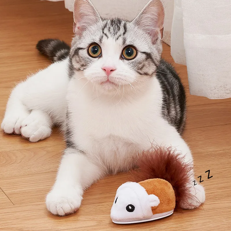 New Pets Toy Mouse USB Recharge Cat Toy Electronic Interactive Smart Cat Toy