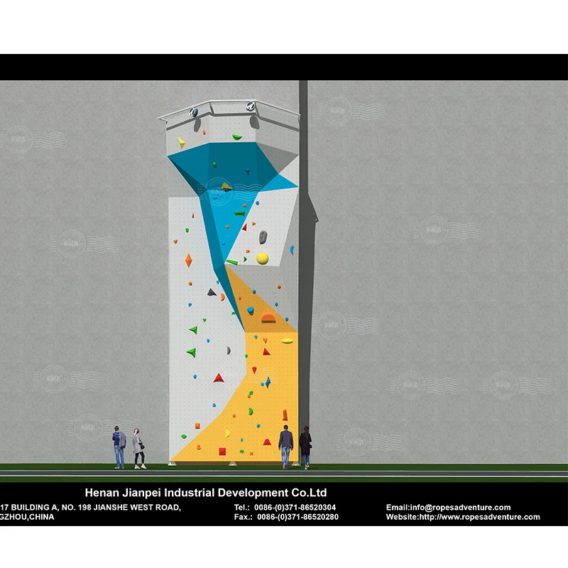 High Rock Climbing Wall With Auto Belay For School/University