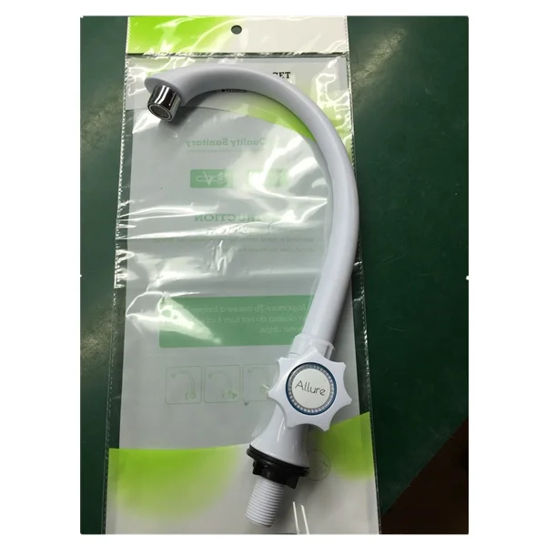 new design single handle single hole touch on abs plastic bathroom sink faucet