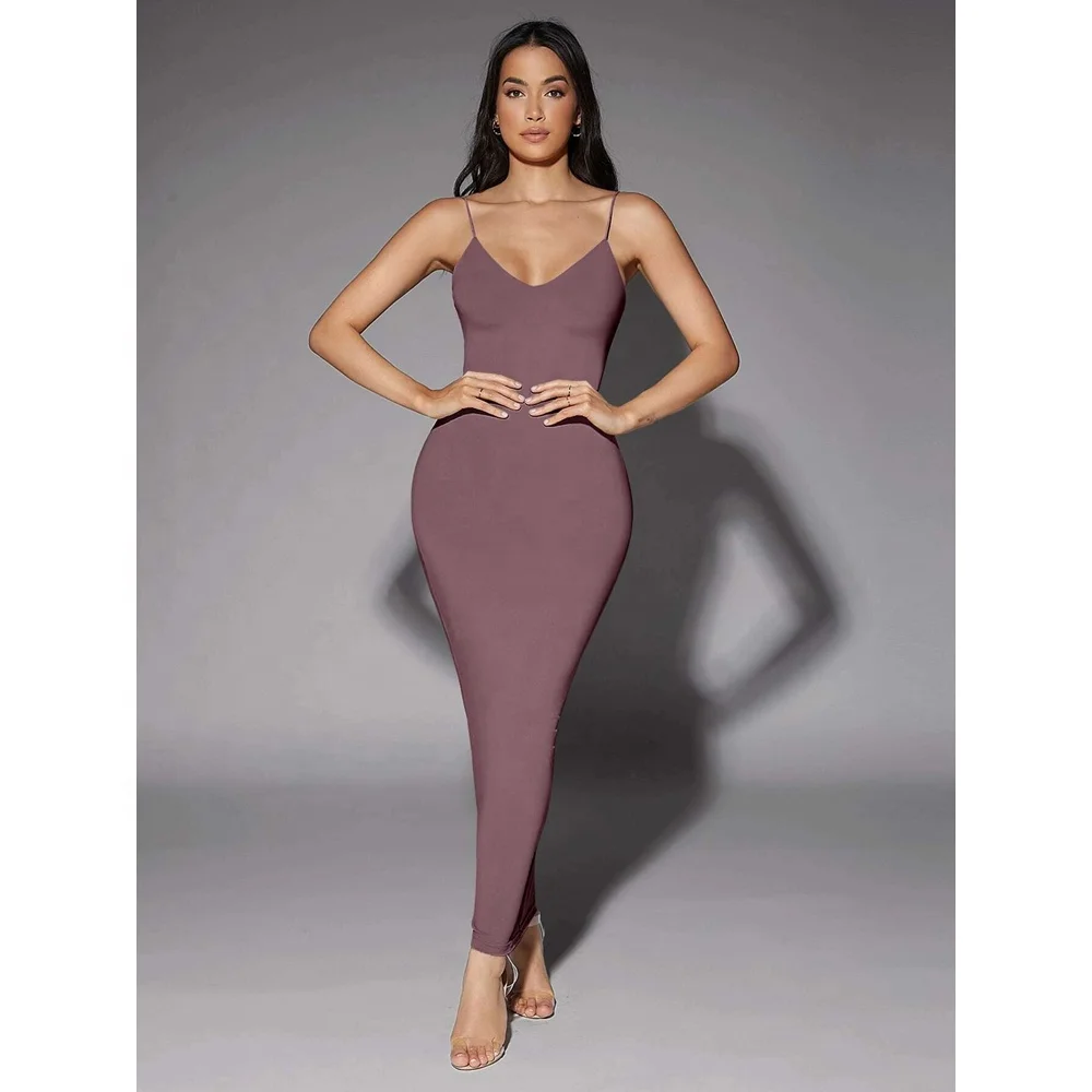 2022 custom logo bodycon women dress wholesale casual long dresses women elegant summer ladies