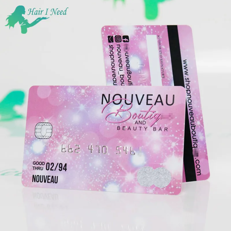 Custom Designs Plastic Business Cards Printing Luxury Embossed Foil Credit Card Style PVC Gift Business Card With Logo