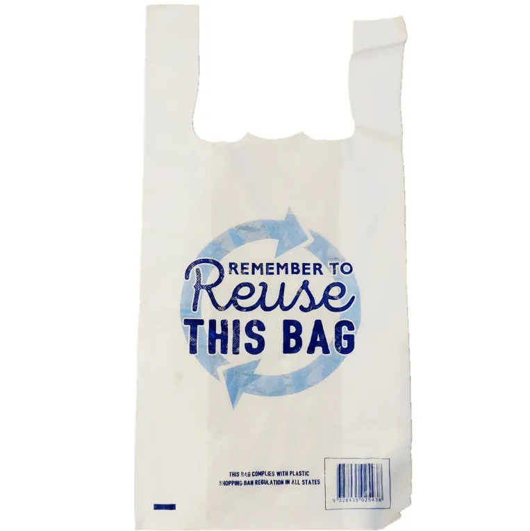 Супермаркет LDPE HDPE жилет сумка для переноски сверхпрочный пластиковый белый продуктовый спасибо сумки футболок