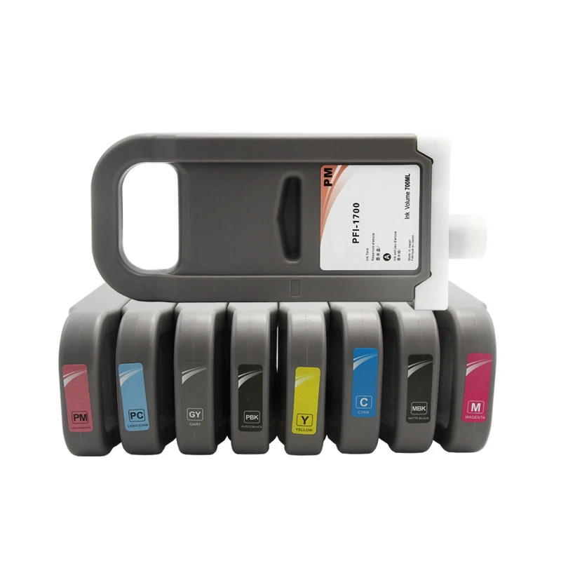 Ocbestjet For PFI-1700 PFI1700 700ML Compatible Ink Cartridge For Canon Pro 2100 4100 6100 6000s 2000 4000 4000s 6000s Printer