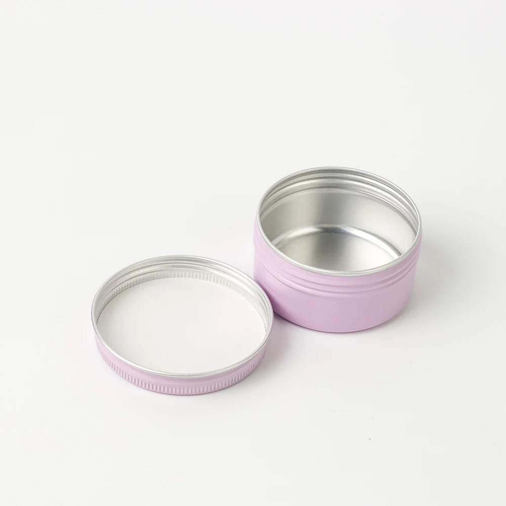 Recyclable Metal Can Packing 5ml 10ml 20ml 30ml 50ml Gold Aluminum Cosmetic Perfume Solid Cream Tin Container Metal Aluminum Ja