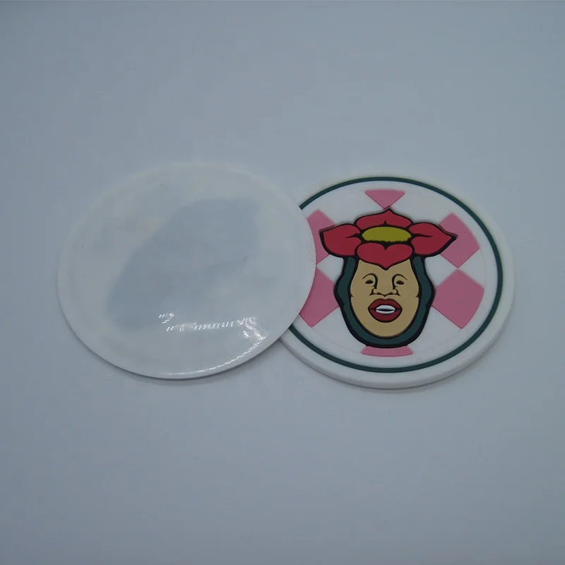Customized Round PVC Label Rubber Patch Silicone Patch Wholesale Shoes Patch