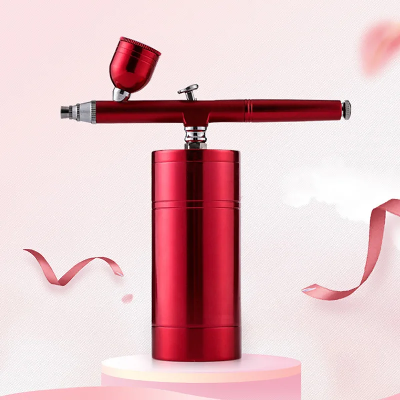 Portable Wireless Mini Art Painting Air Brush Makeup Kit Cordless Automatic Oxygen Spray Compressors Airbrush/