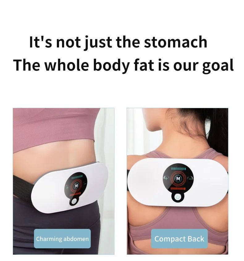 Wireless Remote Smart Waist rub EMS Infrared Heating Relieves Lumbar Muscle Strain  Massage Relaxation