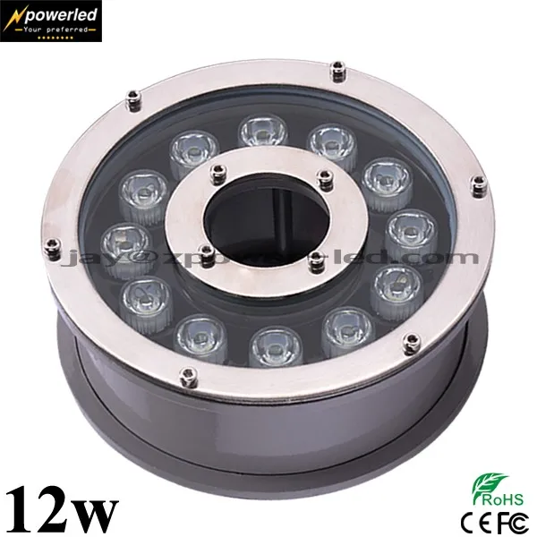 IP68 waterproof rgb color led 24 v dc dmx ring fountain light