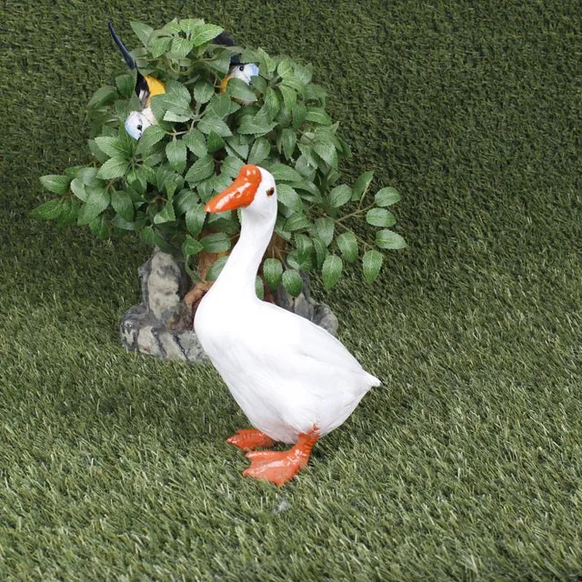 Hot Selling Folding Soft Material Snow Goose Hunting Decoy Lifelike Simulated Snow White Goose for Garden Decoration