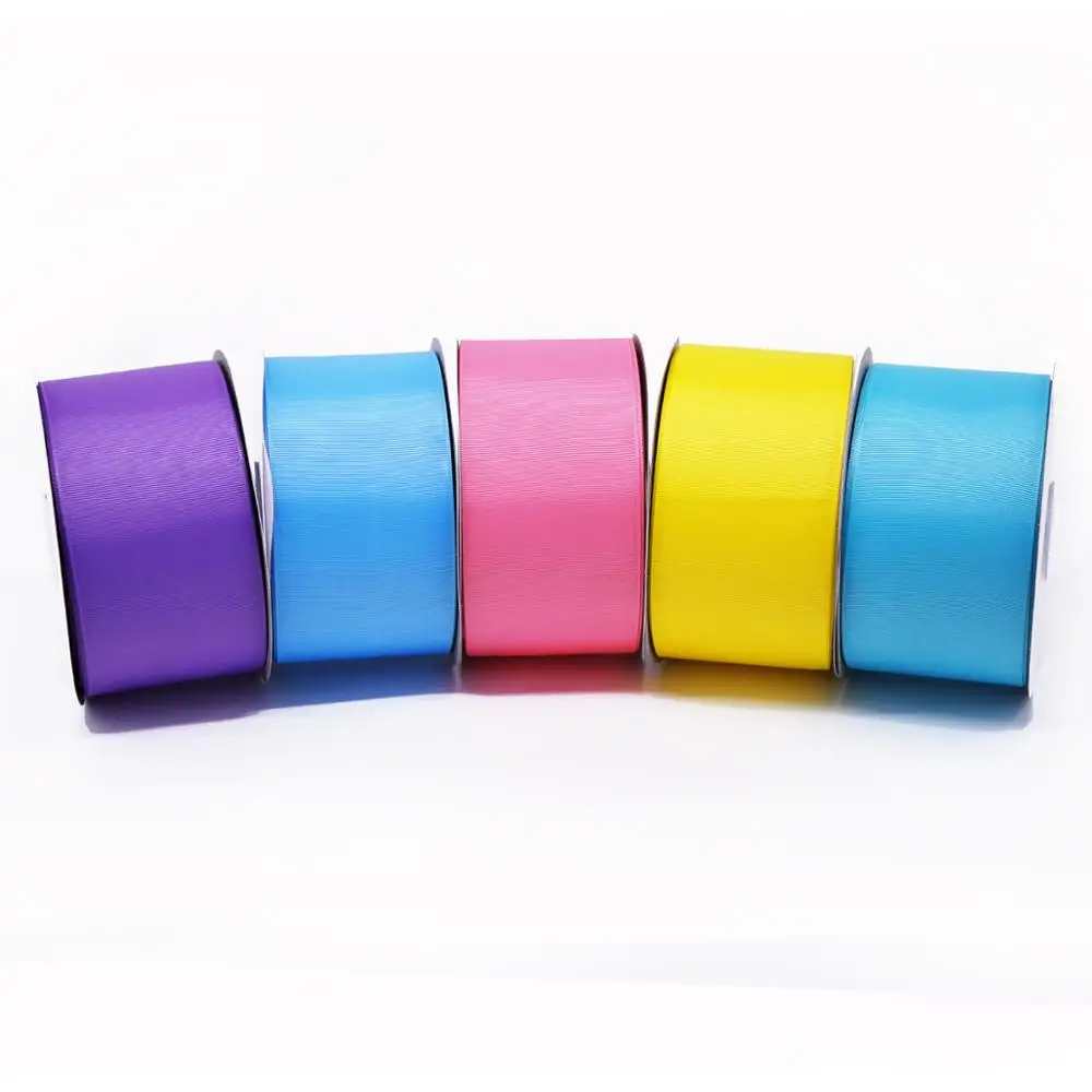 purple color 3 inch 75 mm solid grosgrain ribbon