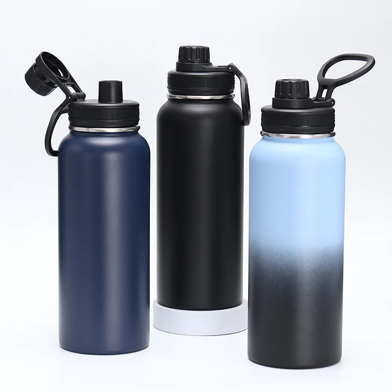 18oz 32oz 40oz 64oz Outdoor Double Walled Stainless Steel Vacuum Insulated Travel Hydrate Flask Water Bottle