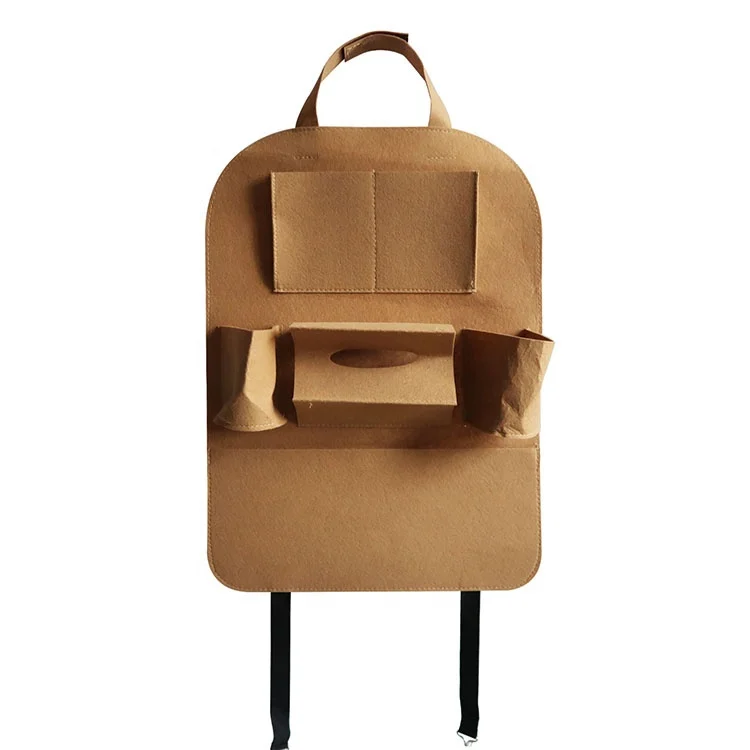 
Низкая цена, красочная фетровая сумка-Органайзер для заднего сиденья автомобиля 