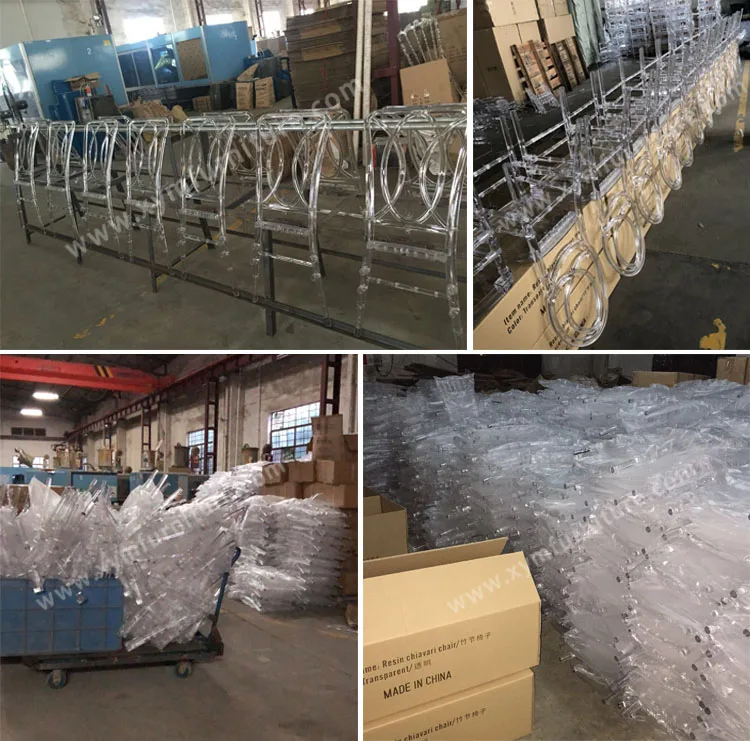 Дешевый простой дизайн прокатный прозрачный акриловый пластиковый свадебный стул Наполеона с кристаллами