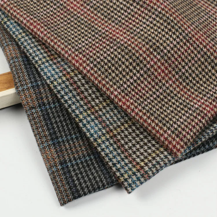 
waxed for mens shirt suit fabric in wool 