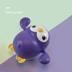 2022 Wind up Penguin Swimming Floating Water Bathtub Shower bathing Baby Bath Toys for Toddlers