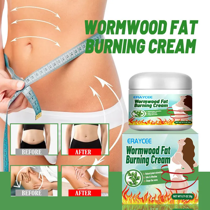 ERAYCEE Burning Wormwood Slimming Cream Massage Hot Tummy Tuck Moisturising Firming Body Skin Lazy Body Shaping