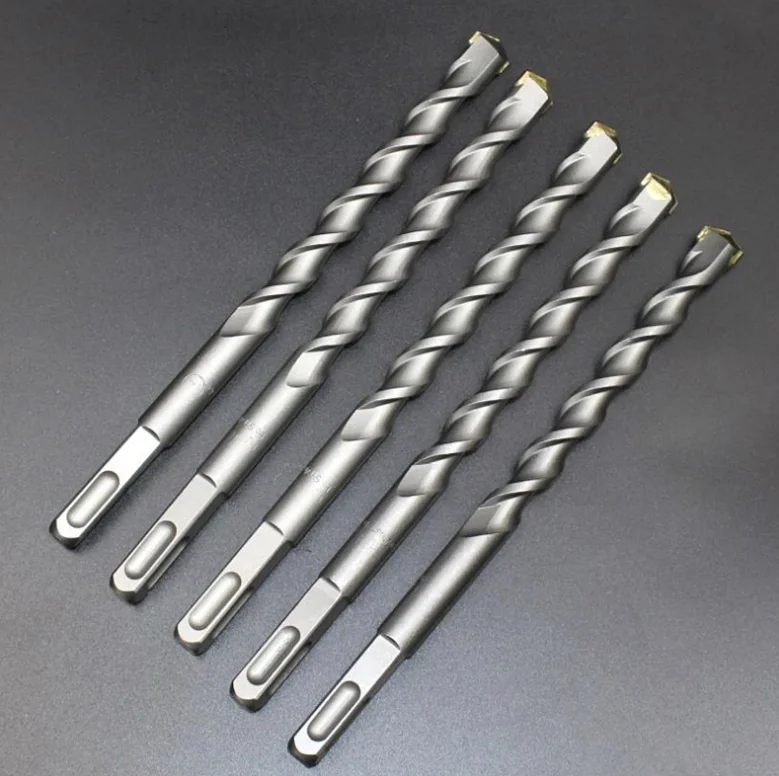 6PCS Carbide Tip SDS Plus Shank 5 to 10mm Electric Hammer Drill Bit Set