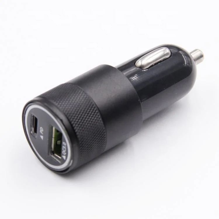 Высокое качество Заводская цена Qc3.0 Быстрая зарядка 2 в 1 цифровой дисплей usb Автомобильное зарядное устройство