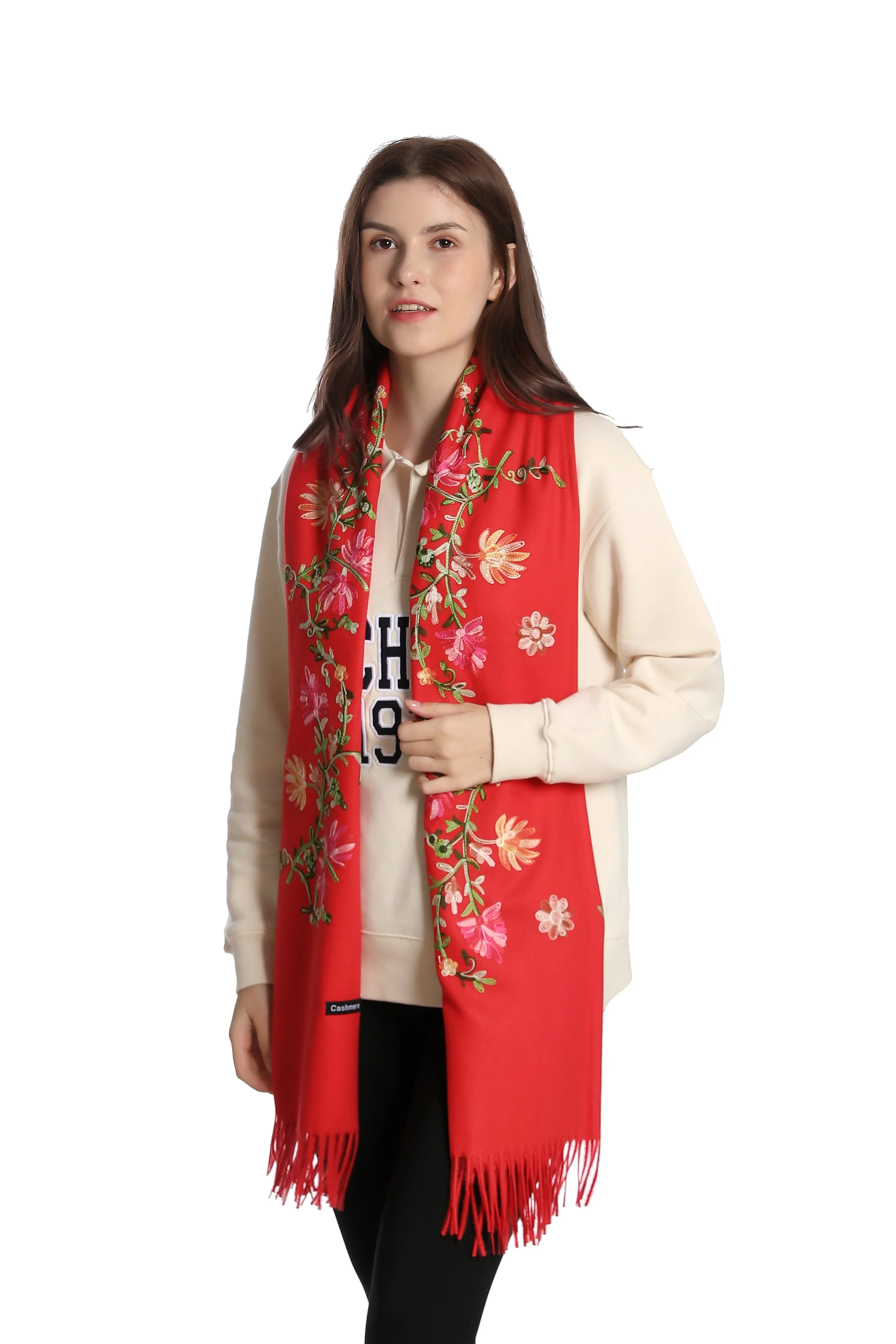 New Premium Wrinkle Cashmere Muslim Scarf Women Blend Double Long Ff Scarf For Women