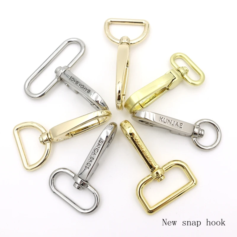 zinc alloy gold swivel lobster clasp metal swivel snap hook accessories for handbags